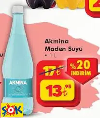 AKMİNA MADEN SUYU 1 L